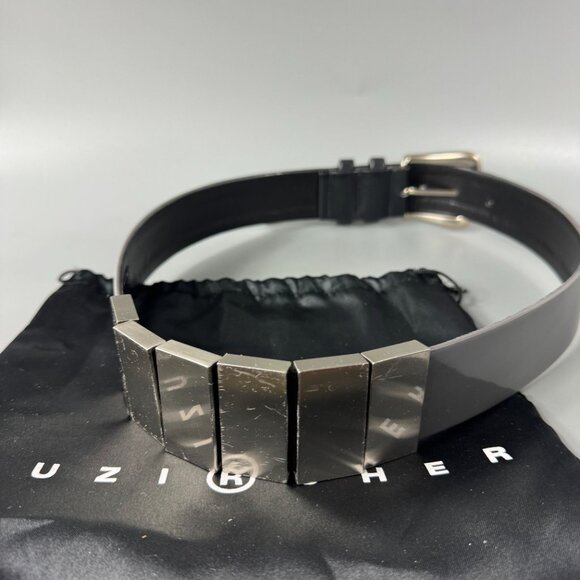 Suzi Oher Gray & Silver Metal Stretchable Belt Six Size Medium Plus main image 12